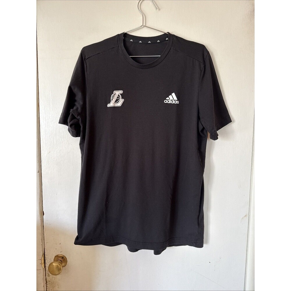 Adidas Los Angeles Lakers Aeroready Black Logo Shirt | Medium